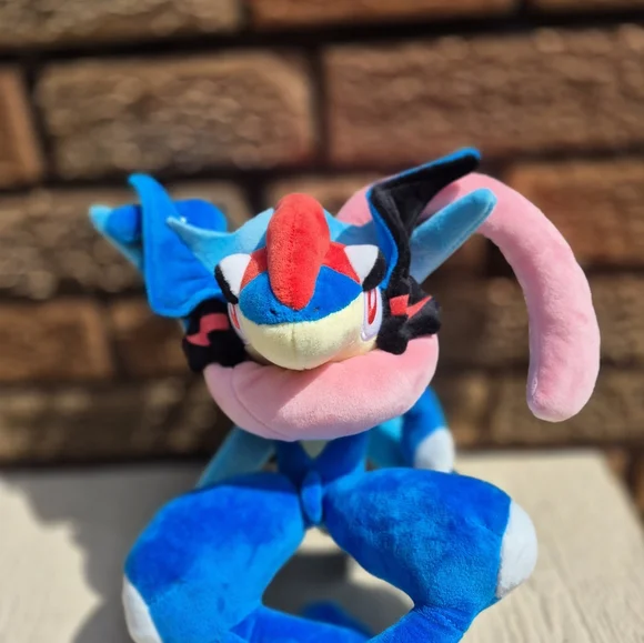 Rare Ash Greninja Pokemon Center 2016 Original Plush 10 Seated/ 12 Tush Tags